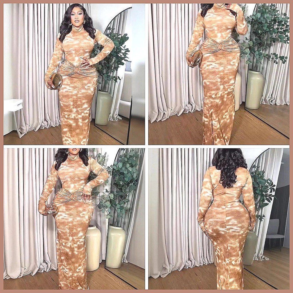 Bodycon Dress Women - Robe moulante tie-dye pour femme, robe