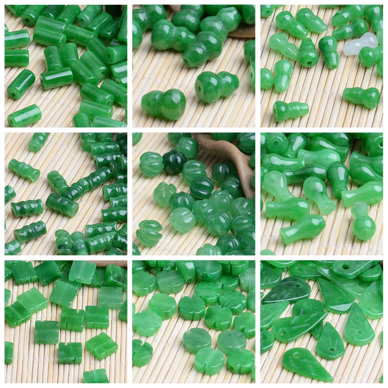 Women'S Fashion Jewellery - Gourd Leaves Beads for Women, Green,