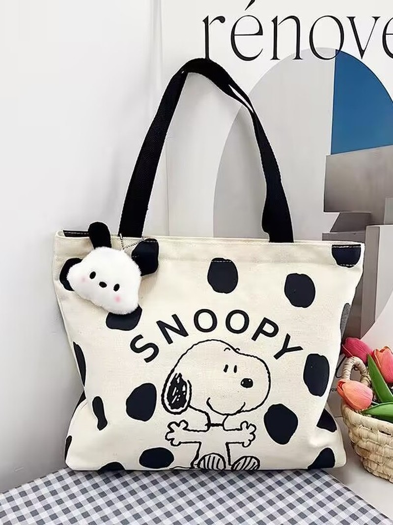 Canvas Tote Bag - Sac à bandoulière en toile Snoopy