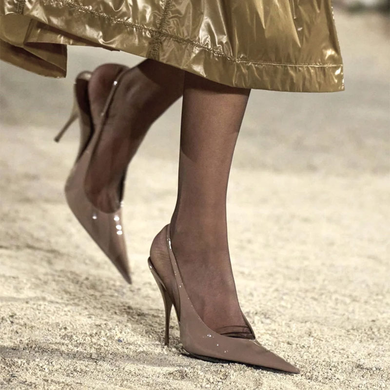 Women Fashion Nova - Sandales creuses simples à dos pointu