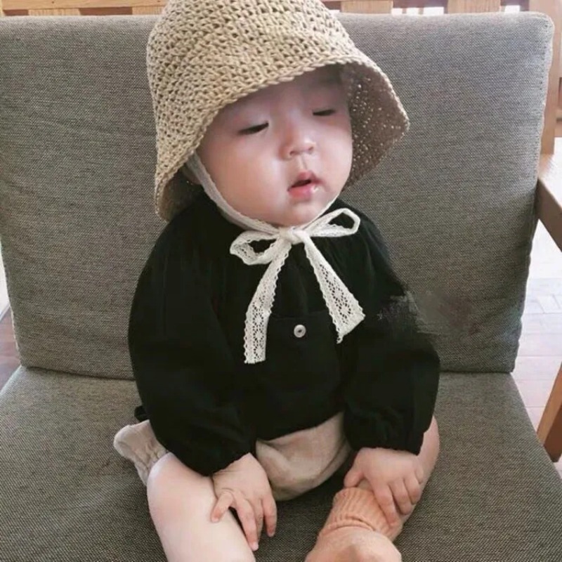 Straw Hat Summer - Chapeau de soleil pliable en paille