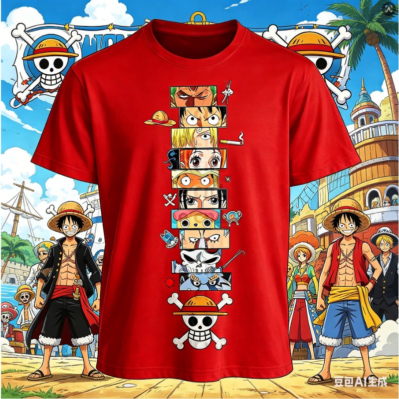 Straw Hat Summer - T-shirt vintage en coton imprimé, style