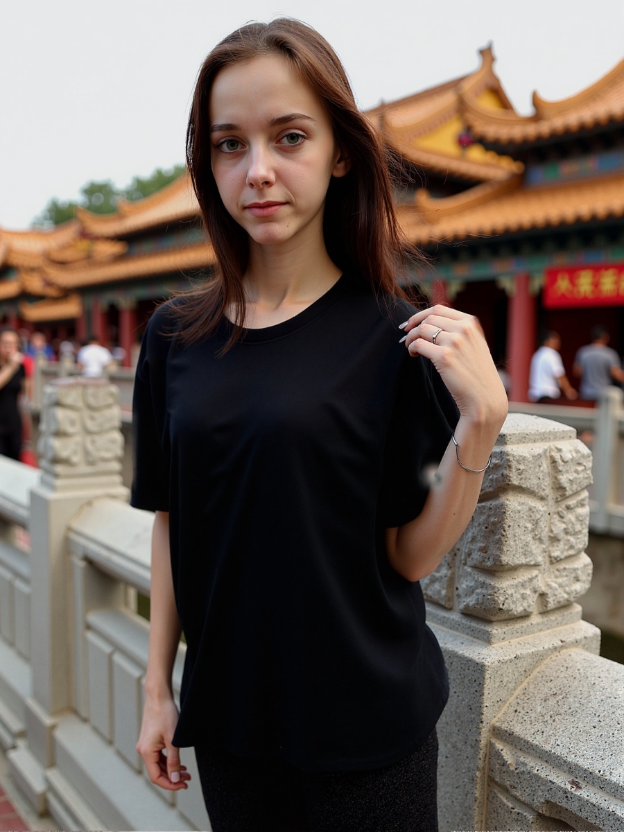 Women'S Fashion Quiz - T-shirts bicolores réversibles à coupe courte