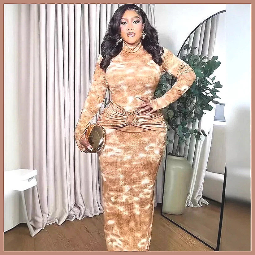 Robe moulante tie-dye pour fem - Bodycon Dress Women avis et prix