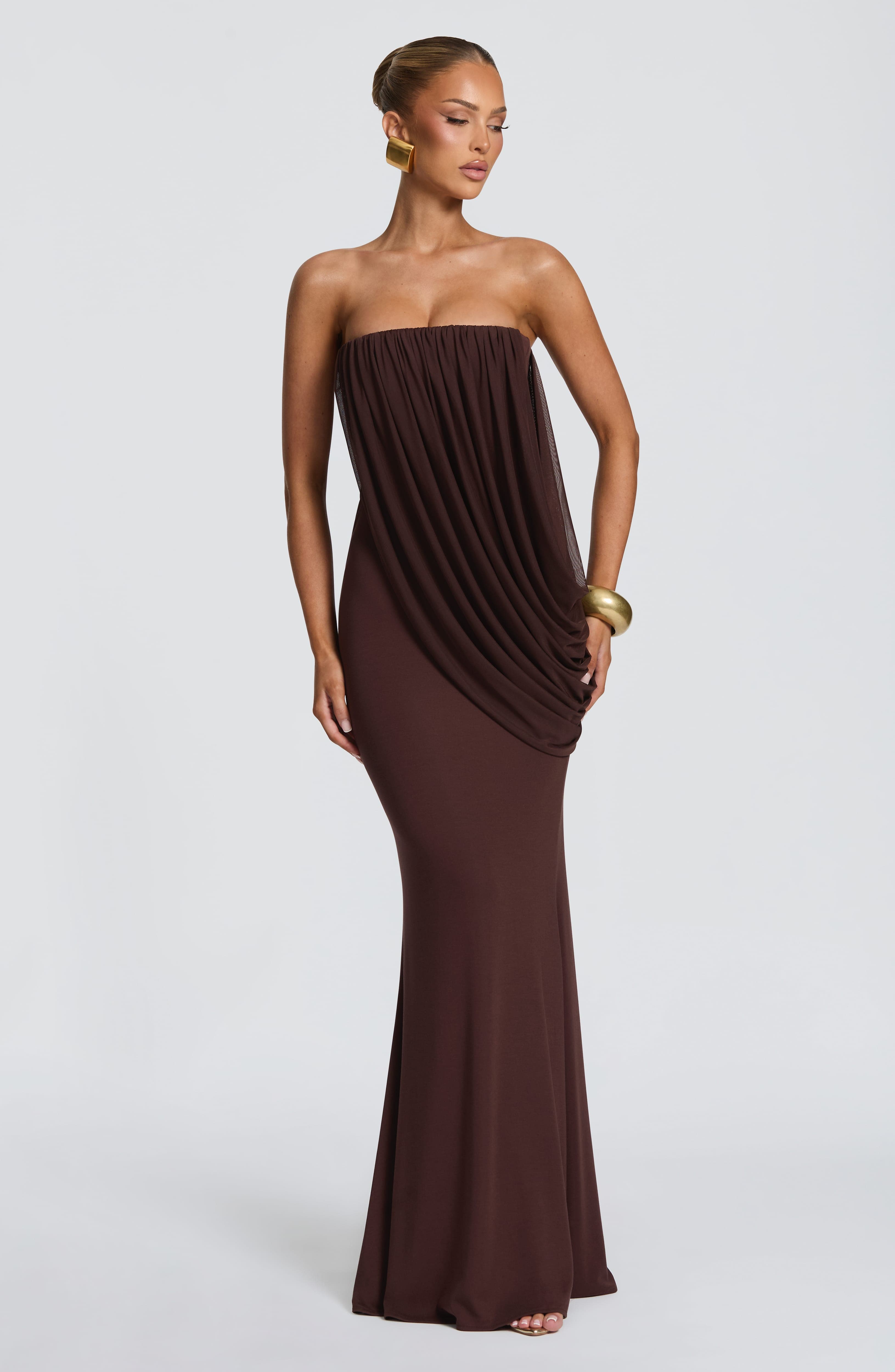 Robe longue sirène drapée sans - Bodycon Dress Women avis et prix