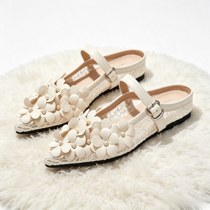 Escarpins de luxe brodés à mot - Floral Summer Dress avis et prix