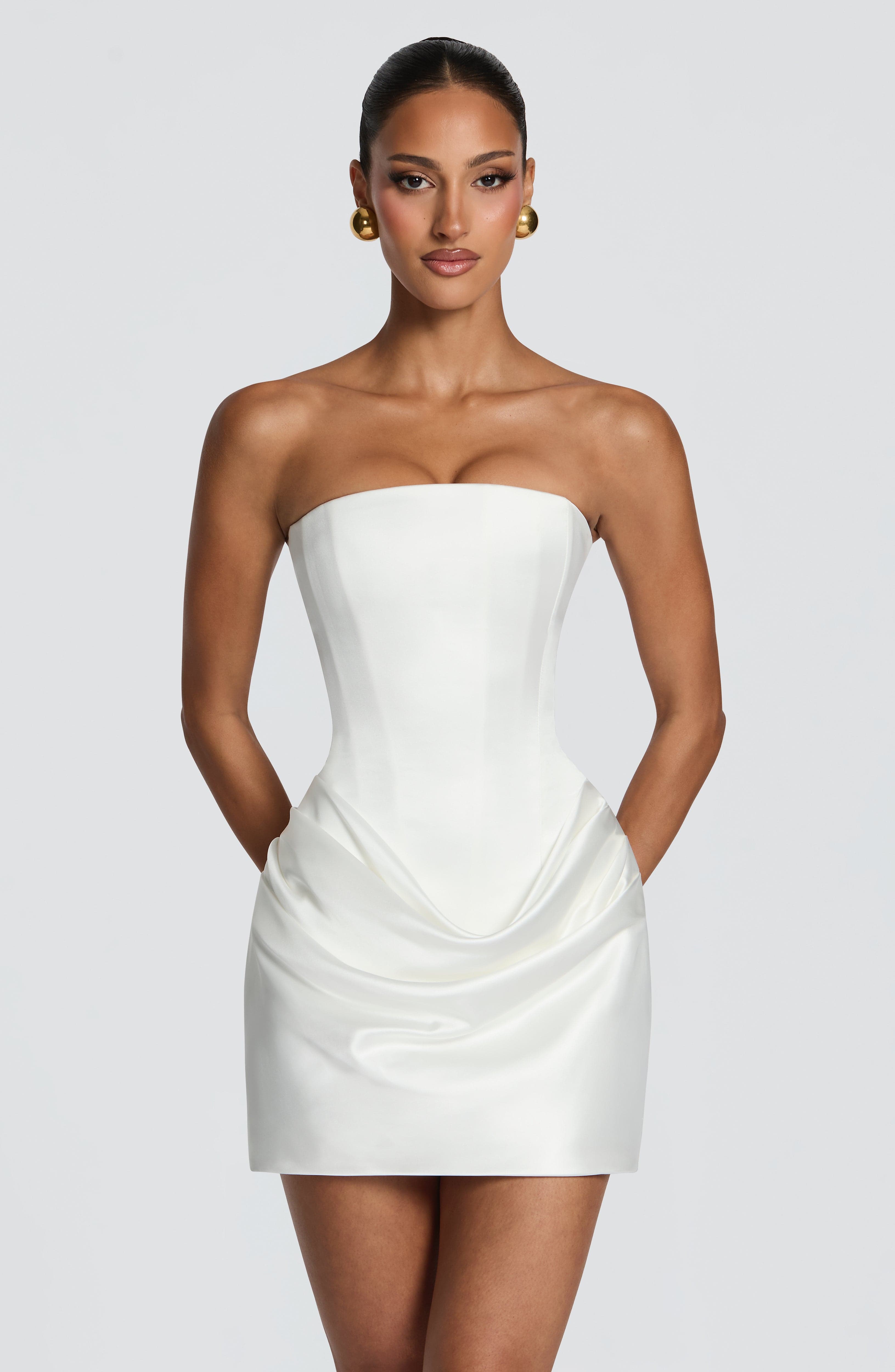 2 styles de mini-robes blanche - Bodycon Dress Women avis et prix