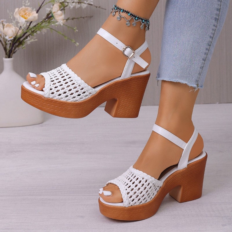 Sandales à talons hauts tressé - Women'S Fashion Summer 2025 avis et prix
